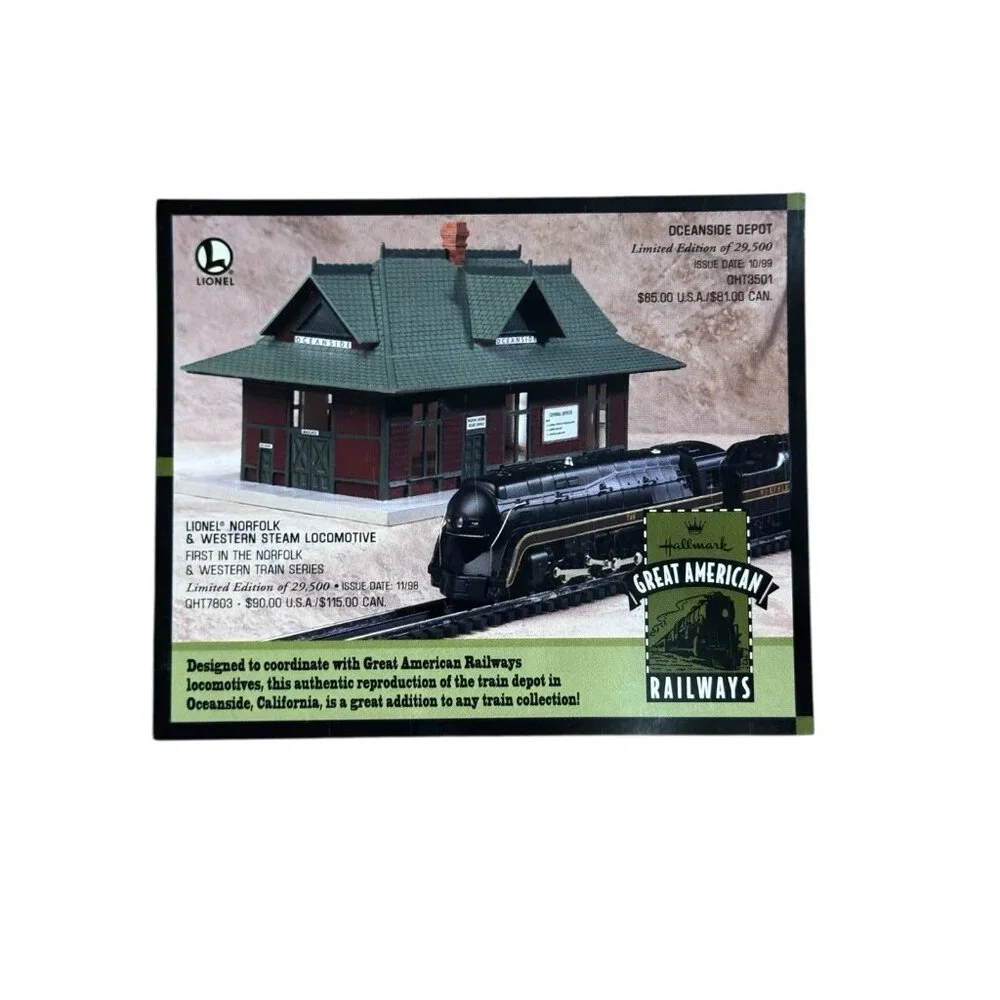 HALLMARK KEEPSAKE ORNAMENT 746 NORFOLK AND WESTERN STEAM LOCOMOTIVE LIONEL TRAIN - Picture 8 of 16